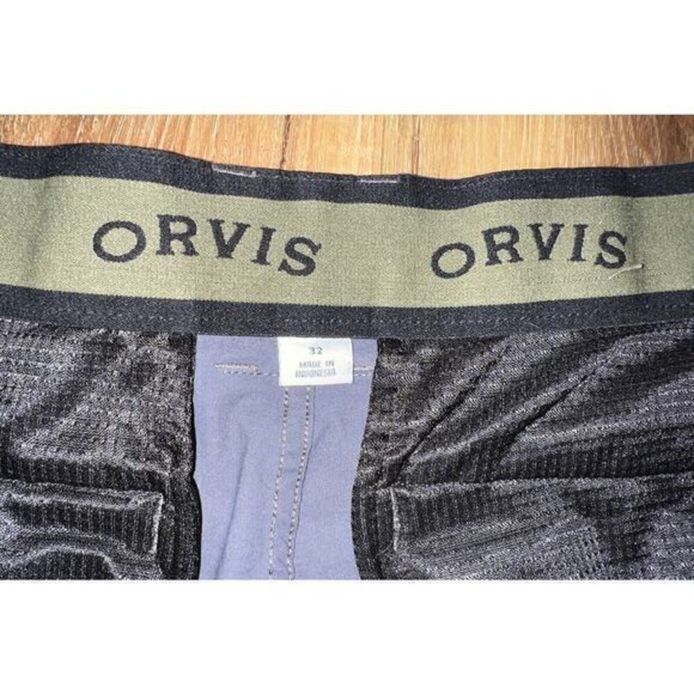 Orvis Mens Tech Cargo Shorts‎ Nylon Spandex Blend Hiking Outdoor Gray Size 32 - Picture 11 of 14
